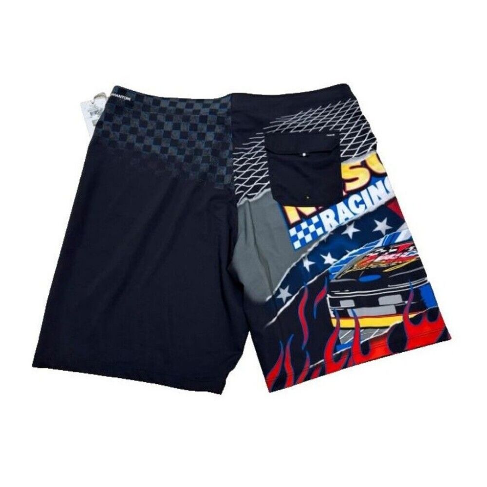 HURLEY X NASCAR MENS PHANTOM ECO NASCAR RACING BOARD SHORTS SIZE 38 18” NWT - Picture 4 of 4